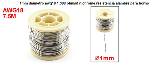 Nichrome Alambre 1mm Bobinas Calefacción, Resistencia