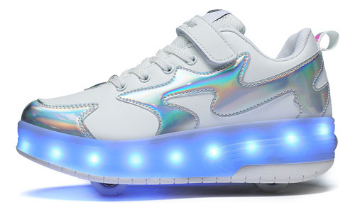 2023 Patines Luminosos Led Recargables De Dos Ruedas