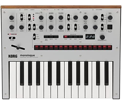 Sintetizador Korg Analógico Monofónico Presets -plata Color Plata