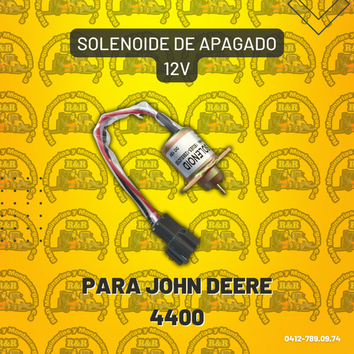 Solenoide De Apagado 12v Para John Deere 4400