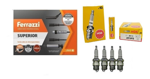 Kit Cables Ferrazzi + Bujas Ngk Ford Sierra 1.6