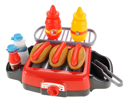 Juego De Parrilla Enrollable Hot Dog Juguete Cocina Niños