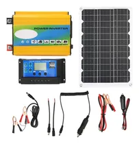 Comprar Kit Energia Solar Portatil Inversor Doble Usb 30a 12v 24v