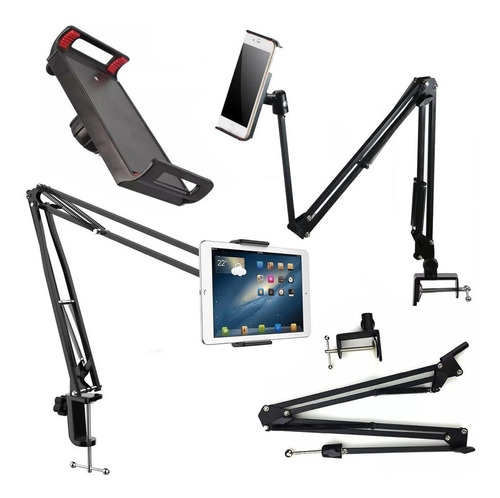 Soporte De Brazo Largo Flexible Para Tablet iPad 360 Grados 