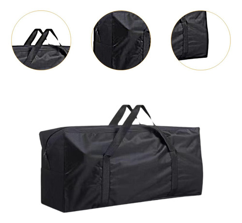 Herramientas De Barbacoa Bolsa De Negro 69cmx19cmx22cm