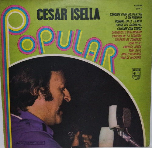 Cesar Isella  Cancion Para Despertar Excelente Lp