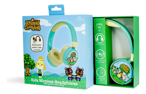 Animal Crosssing Kids Inalambrico Headphones Nuevo