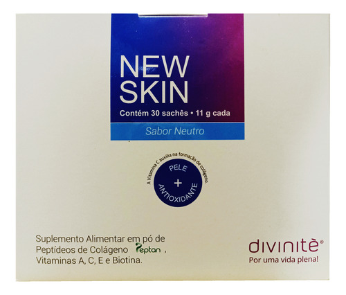 Suplemento Alimentar Pó New Skin C/ 30 Saches 11g Divinité