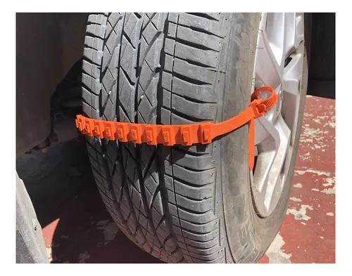  Cadenas de nieve para automóvil, cadenas de neumáticos de nieve,  cadenas de seguridad para automóvil, cadenas ajustables de tracción de  emergencia, cadenas universales antideslizantes para neumáticos, :  Automotriz