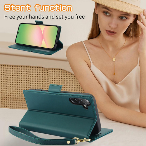 Funda De Piel Tipo Cartera Con Tapa Para Samsung Galaxy A56 A36 A26 A16 A06
