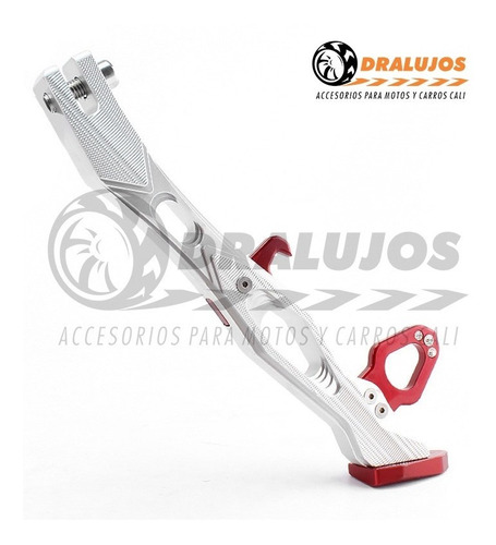 1 Pata/soporte Lateral De Lujo Para Moto Universal Ionizada 