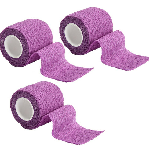 Pack 3 Venda Autoadherente Compatible Con Coban 3cm X 5mt