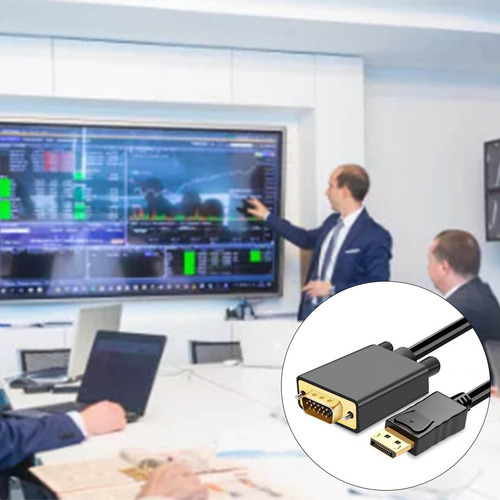 Cable De Adaptador De Macho Dp Displayport Dp A Vga 1.8m