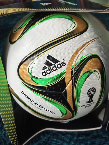 Brazuca Balón Final Brasil Rio 2014 Omb Original De Época Dorado