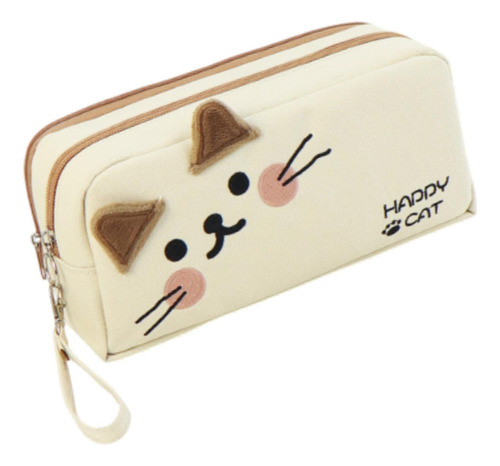 Kitty Pattern Case De Lápiz Lápiz Multipropósito