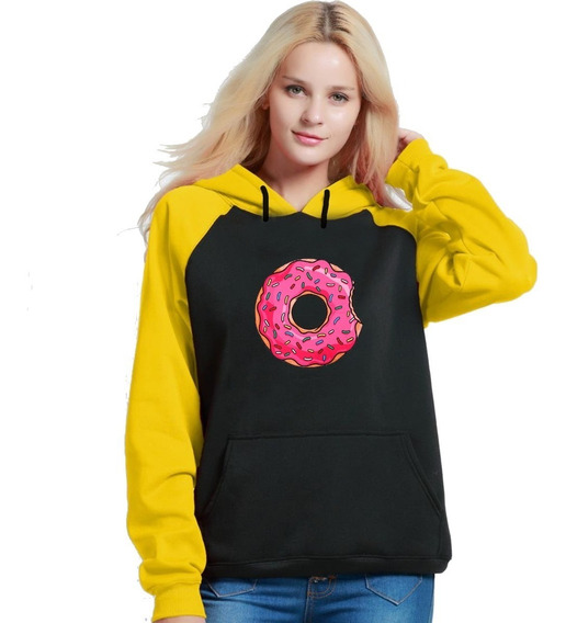 moletom de donuts amarelo