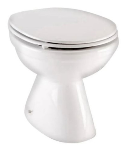 Imagen 4 de 9 de Inodoro Corto Capea Tapa Madera Laqueada Blanca Oferta Promo