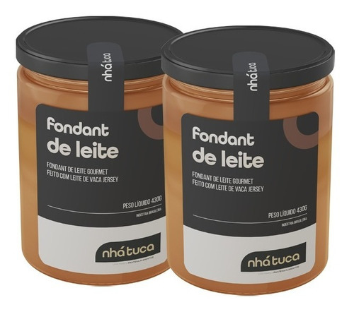 Imagem 1 de 3 de Kit 02 Fondant De Leite Nhá Tuca - 430 G