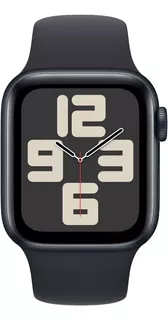 Apple Watch SE GPS (2ª GE) Caixa em Alumínio 40 mm Com Pulseira Esportiva Meia-noite P/M