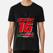 Comprar Remera Ferrari Charles Leclerc Camisa Cha Algodon Premium