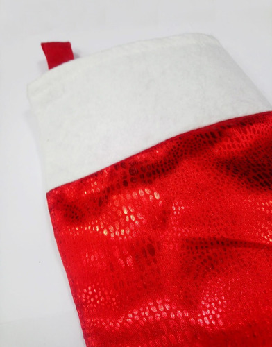 Bota Navideña Para Colgar Decoracion Adornos Botas Pettish Color Rojo Bota Brillante