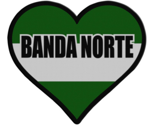 Parche Termoadhesivo Corazon Banda Norte Rio Cuarto