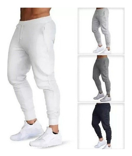 Pants Jogger Hombre Gym Slim Entubado Deportivo Moda Deporte