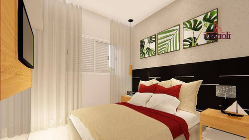 Apartamento Com 3 Dormitórios À Venda, 131 M² Por R$ 899.990,00 - Canto Do Forte - Praia Grande/sp - Ap2005