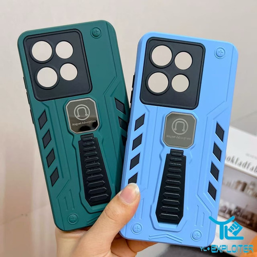 Capa Anti Impacto Reforçada Com Suporte Para Motorola (hry) Verde-escuro G10