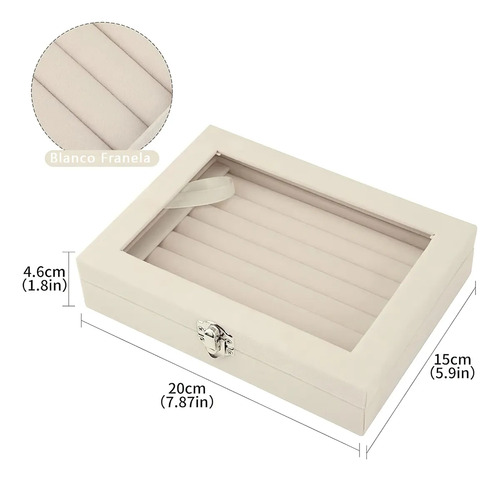 Joyero, Soporte Para Anillos, Pendientes, Caja Organizadora