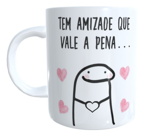 Caneca Personalizada Nossa Amizade Vale A Galinha Inteira Cor Branco Branco com meme flork meme flork da amizade