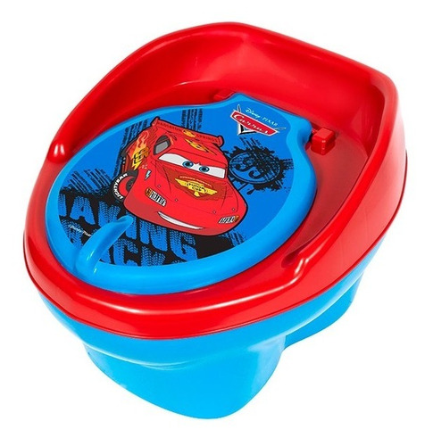 Imagem 1 de 4 de Troninho Infantil Penico Para Bebê 2 Em 1 Carros Disney