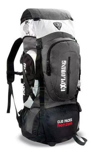 Mochila Cargueira Clio 100% Poliéster Preta 70 Litros