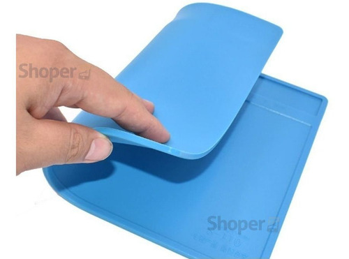 Manta Antiestatica Esd Resistente Ao Calor 350x250 S-130 Pro Cor Azul