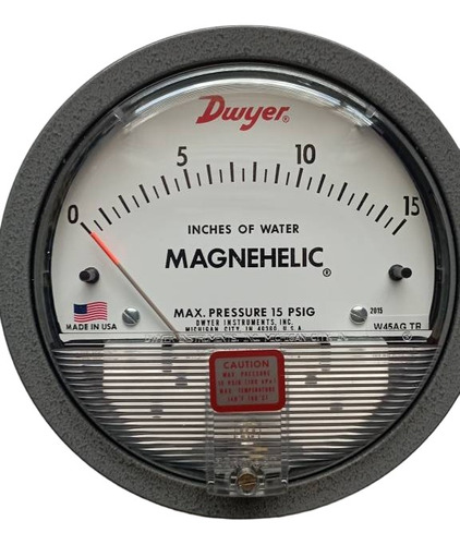 Manómetro Diferencial Aire Dwyer Magnehelic 0 - 15 PuLG