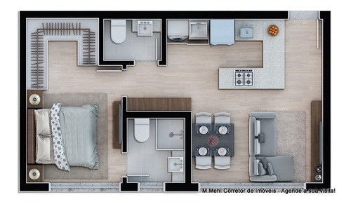 Imagem 17 de 30 de Apartamento Com 1 Dormitório À Venda Com 113.26m² Por R$ 516.000,00 No Bairro São Francisco - Curitiba / Pr - M2sf-liv402