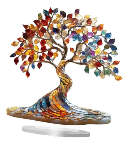 Letrero De Árbol Acrílico 2d, Decoración Artesanal,