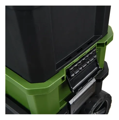 Carro Caja Herramientas Ruedas Desmontable Set Valija Bauker Verde Musgo