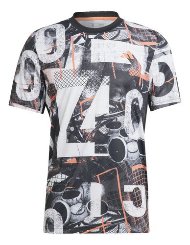 Remera Club Para Tenis Estampada Ht7170 adidas