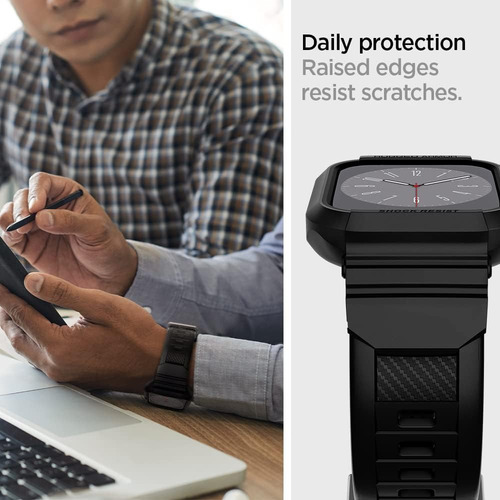 Case + Correa Spigen Rugged Armor Pro Apple Watch 45 & 44 Mm