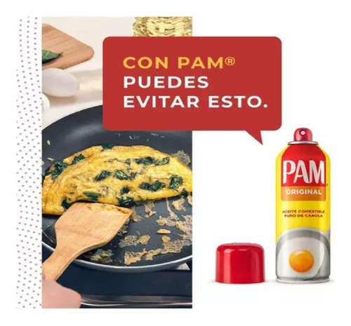 Aceite Puro De Canola Pam Original Latas 2 Pzs Msi