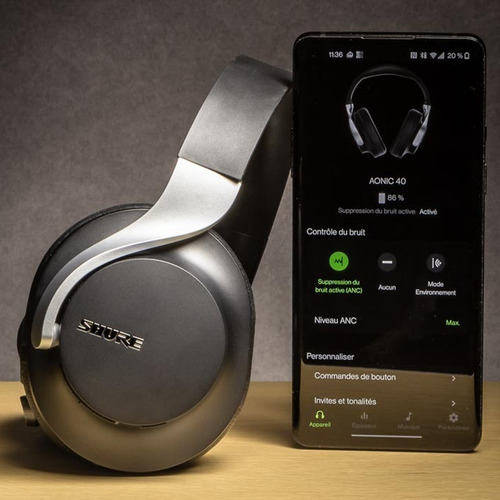 Imagen 10 de 10 de Auricular Inalámbrico Shure Aonic 40 Noise Cancelling