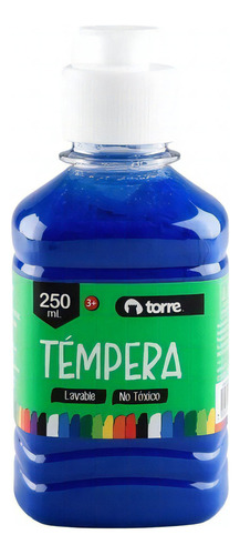 Tempera Torre 250 Ml Colores Color Azul