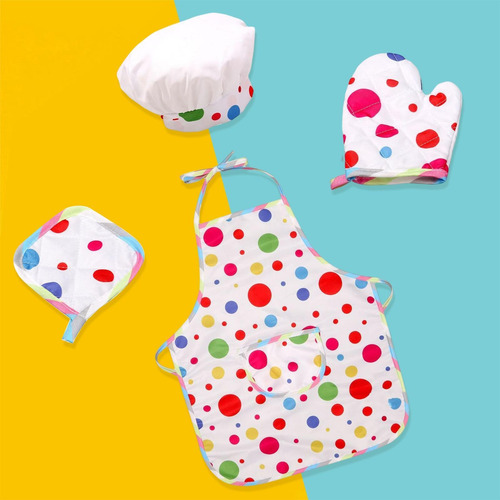 Fun Kids Cooking Baking Set Pretend Role Play Kit Para 3 4 5