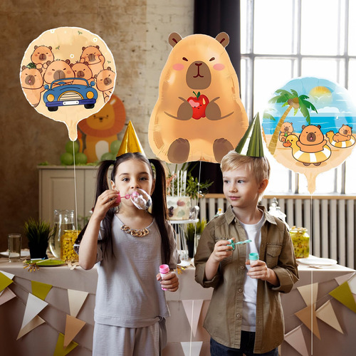 12pcs Capybara Glbos Kit Globos Decoraciones De Fiesta