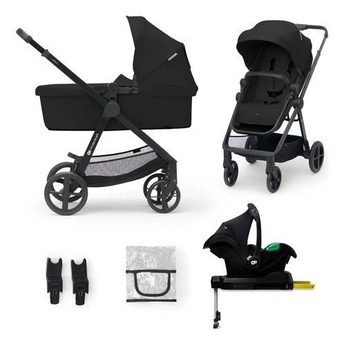 Coche Travel System Newly 3en1 Negro + Base Isofix