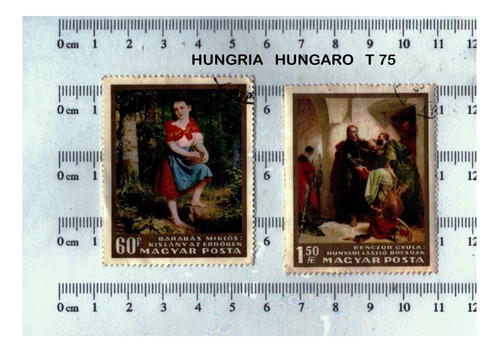 Sellos Postales Estampilla Húngaro   Hungría   T 75 Grandes