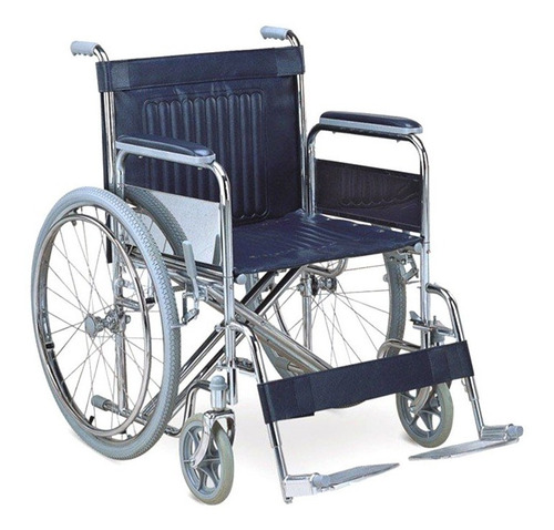 Silla De Ruedas Extra Resistente Ancha Obeso Hasta 150 Kg Color Gris