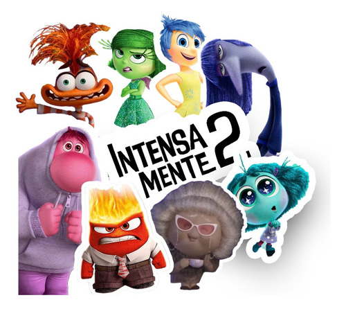 Pack Stickers Intensamente 2 - Ansiedad, Nostalgia,envidia