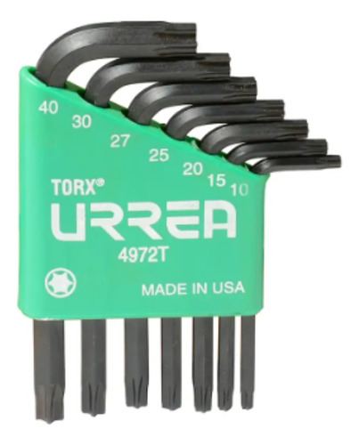 Juego De Llaves Hexagonales Torx Urrea (7pzs) 4972t